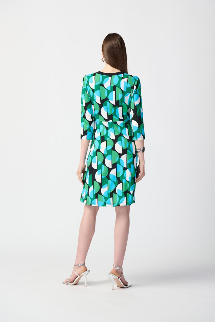Patterned Perfection Wrap Dress