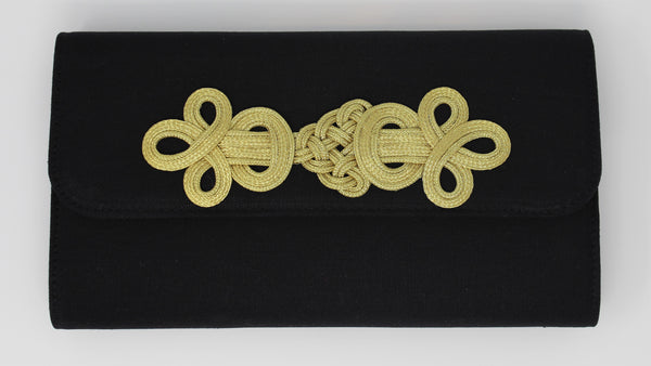 Ann Marie's Boutique- Gold Embellished Clutch