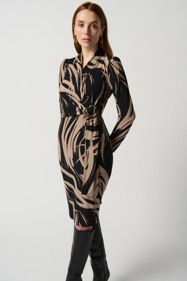 Alluring Abstract Knit Dress