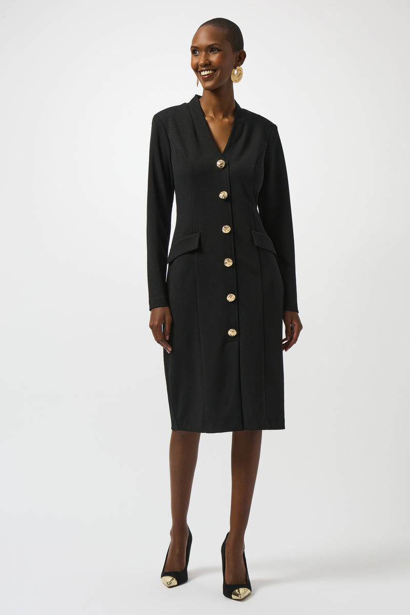 Golden Buttons Dress