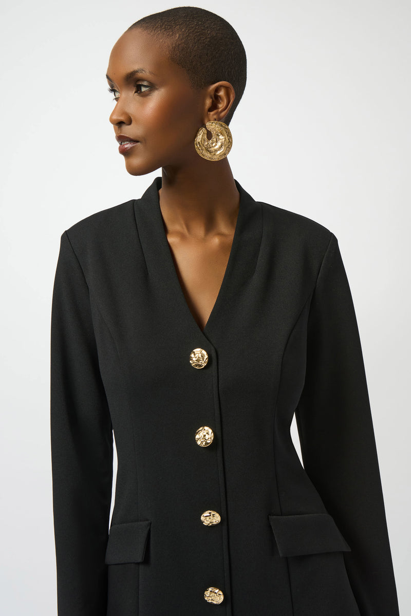 Golden Buttons Dress