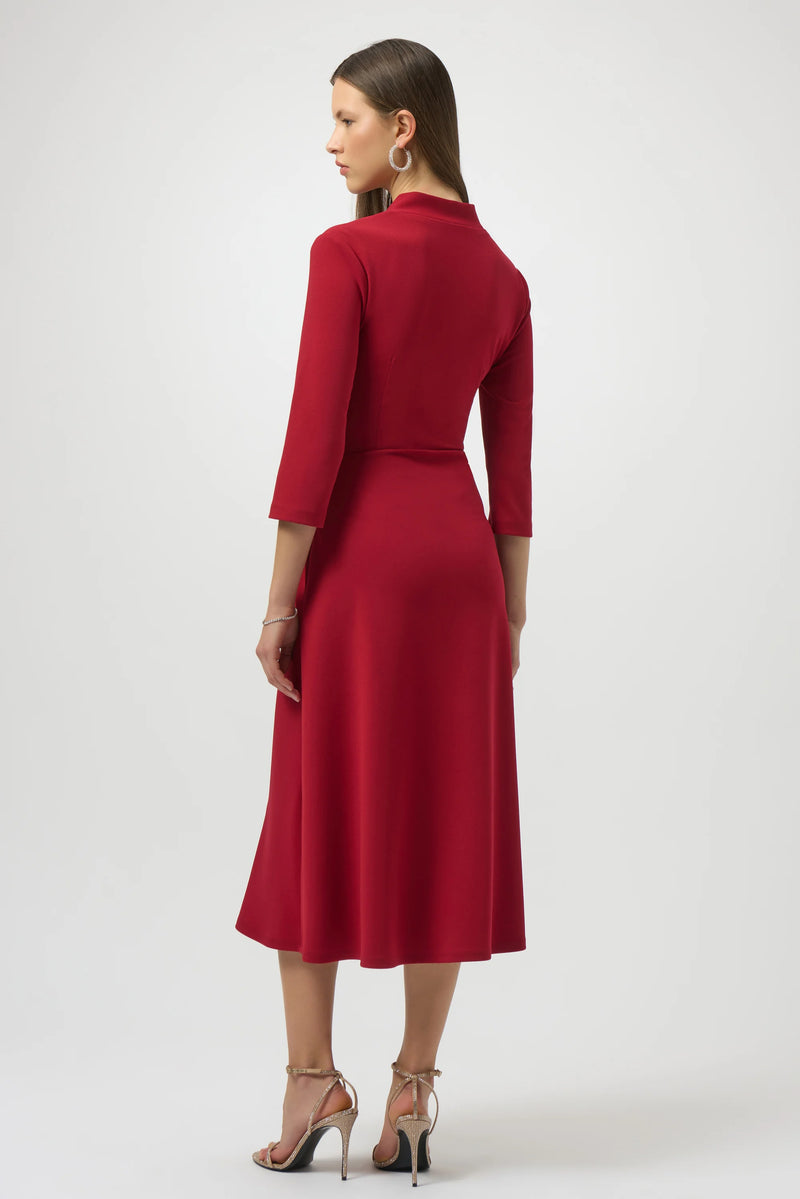 Chic Deep Cherry Dress