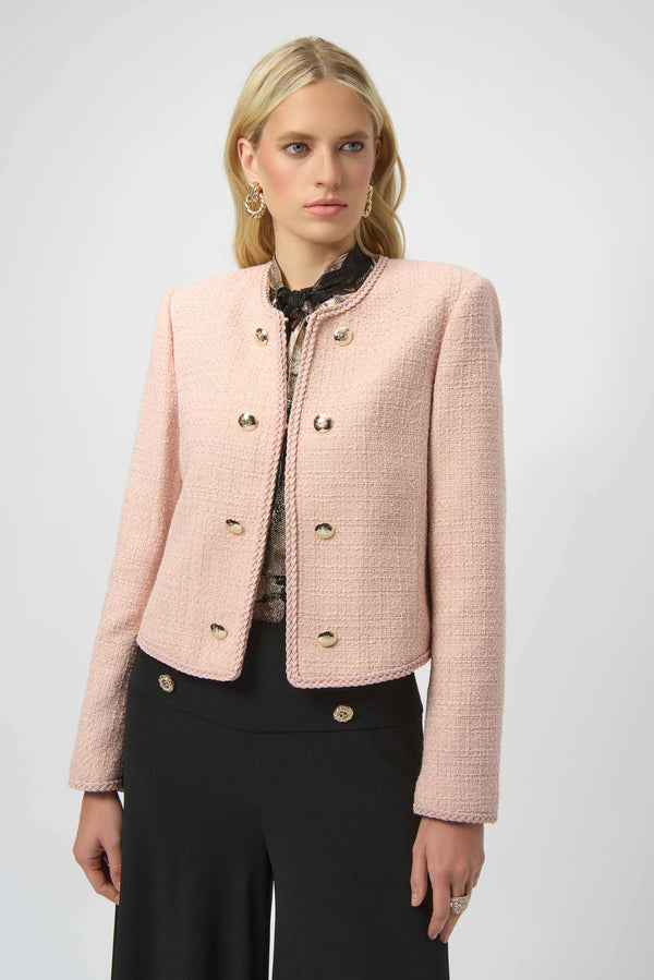 Bouclé Collarless Jacket