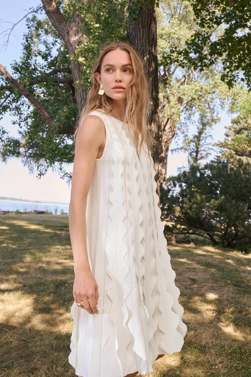 Playful Knee Length Knit Dress – Ann Marie's Boutique