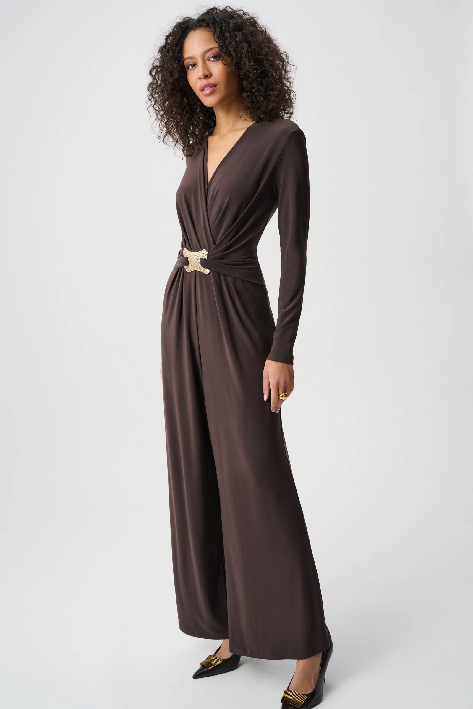 Mocha Wide Leg Jumpsuit – Ann Marie's Boutique