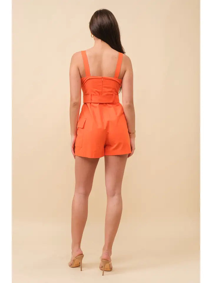 Buckle Tailored Romper