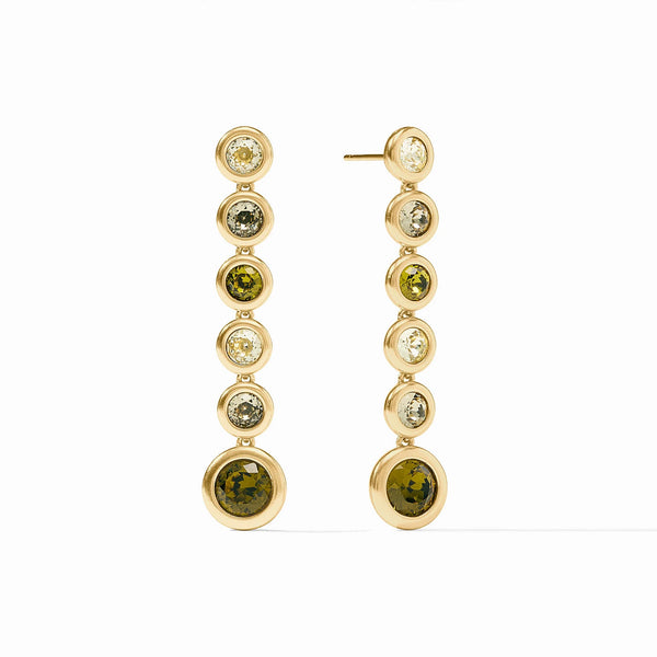 Rainbow Tier Earring Shades of Jade