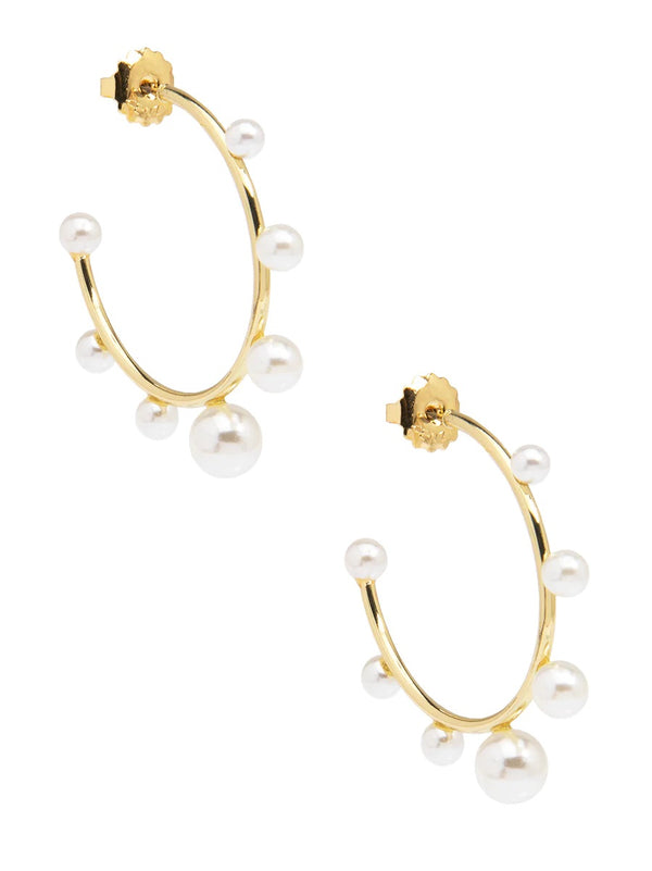 Pearled Hoop Earring