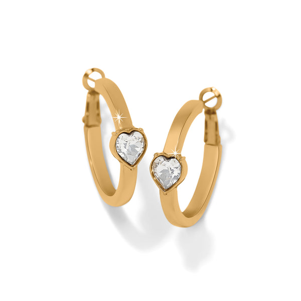Mystery Of Love Heart Hoop Earrings
