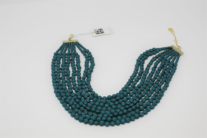 Zenzii Multi-Layer Matte Beaded Necklace